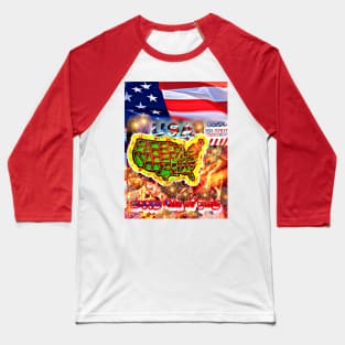 July 4 B-B-Q Baseball T-Shirt